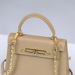 EVA™ Women Leather Hand Bag ( Beige )