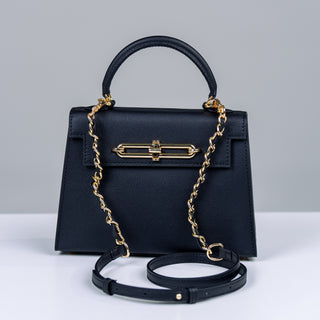 EVA™ Women Leather Hand Bag ( Black )