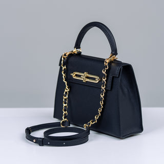 EVA™ Women Leather Hand Bag ( Black )